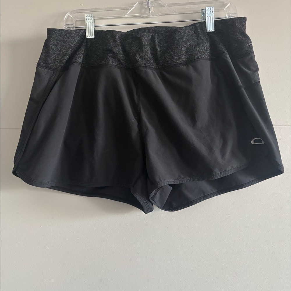 Oakley Black Athletic Shorts Lightweight Elastic Waist